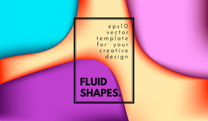 Abstract Colorful Shapes with 3d Effect.