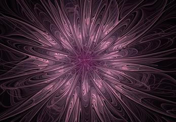 Floral. Computer Generated Inimitable Unique Sacred Fractal Image
