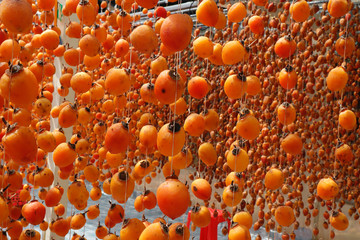 Japanese hoshigaki persimon