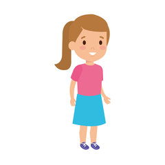 beautiful little girl character