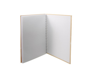 open book on white background,with clipping path