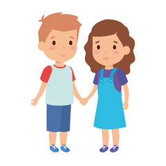 cute little kids couple