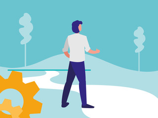 Corporate businessman design