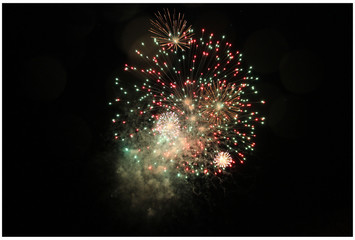Feu d'artifice de Noël dans le Queyras