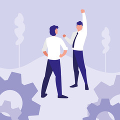 Corporate businessmen design