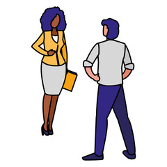 Corporate businesspeople design