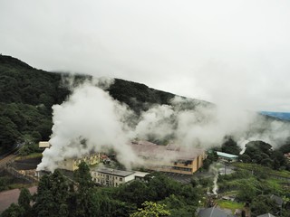 the hotspring in Japan