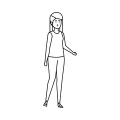 beautiful woman avatar character