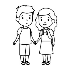 cute little kids couple