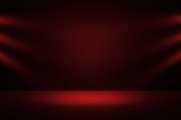 Product showcase spotlight background. Clean photographer studio. Light from the top.