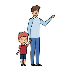 father with son characters