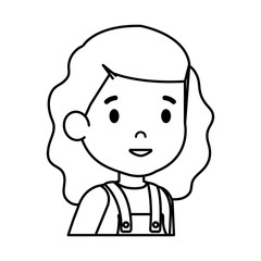 beautiful little girl character