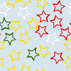 Obraz premium Christmas, UFO camouflage of various shades of white, red, green, blue and yellow colors