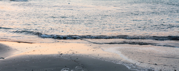 reflection of sunset in the water