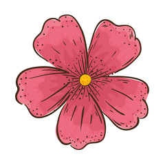 cute flower decorative icon