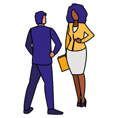 Corporate businesspeople design