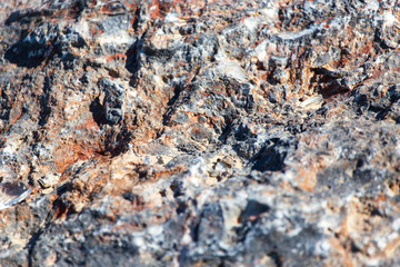 Mountain stone on nature as an abstract background
