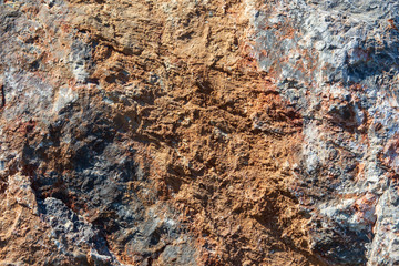 Mountain stone on nature as an abstract background
