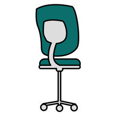 Isolated office chair design