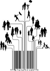 BARCODE PEOPLE IDENTIFICATION