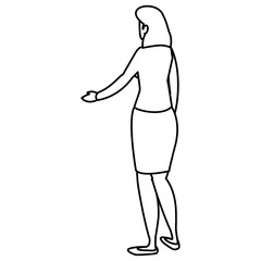 Corporate businesswoman design