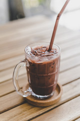 iced chocolate drink