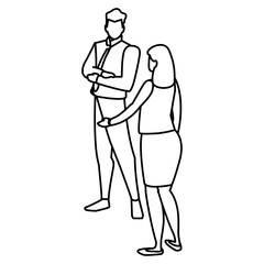 Corporate businesspeople design