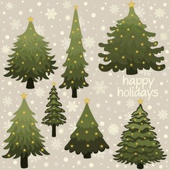 Fototapeta premium Happy holidays. Christmas card.