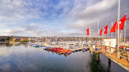Panoramic view in Kinsale yacht club