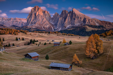 Dolomites. Landscape image of Seiser Alm a Dolomite plateau and the largest high-altitude Alpine...