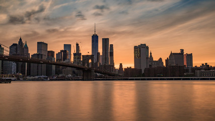 New York Skyline bei Nacht