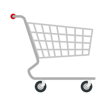supermarket shopping cart icon