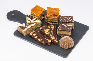 Various kinds of tasty cakes 