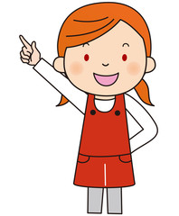 少女D海外／指差し