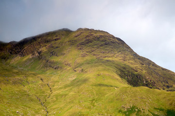 Peak at Kylemore Lough Lake; Connemara National Park; Ireland
