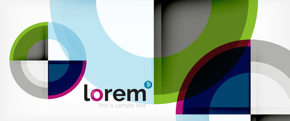 Obraz premium Multicolored round shapes abstract background