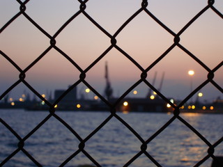 Fototapeta premium Summer Holidays in Greece, the haarbour of Thessaloniki