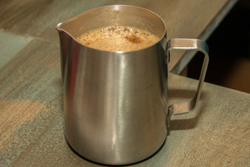 cup of coffee on table