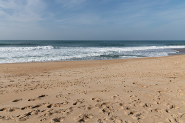 Nazare north beach, Portugal.