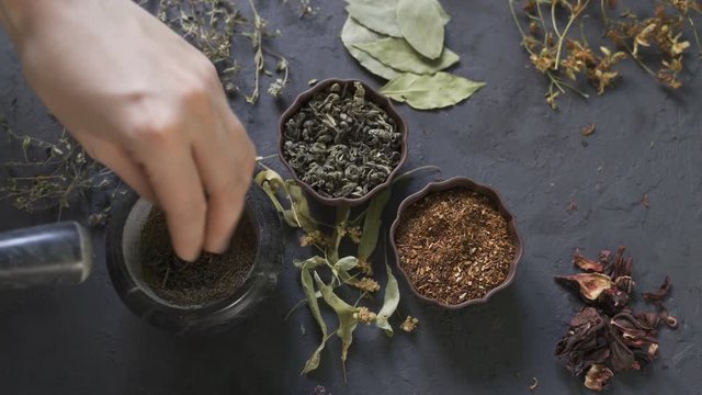 Alternative medicine, dried herbs