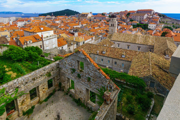 Fototapeta na wymiar Old City and Lokrum, Dubrovnik