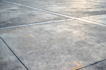 Space and concrete floor in public park