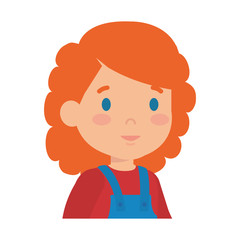 beautiful little girl character