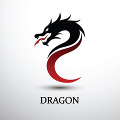 Dragon head vector
