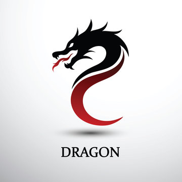 Dragon head vector