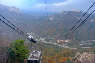 cable car at mountains