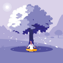 Fototapeta premium Yoga and meditation design