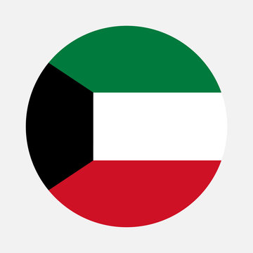 Kuwait flag circle