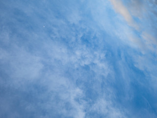 Idyllic sky with whie cloud,Cloudscape concept