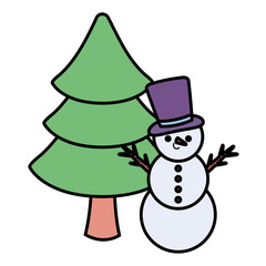 cartoon snowman design